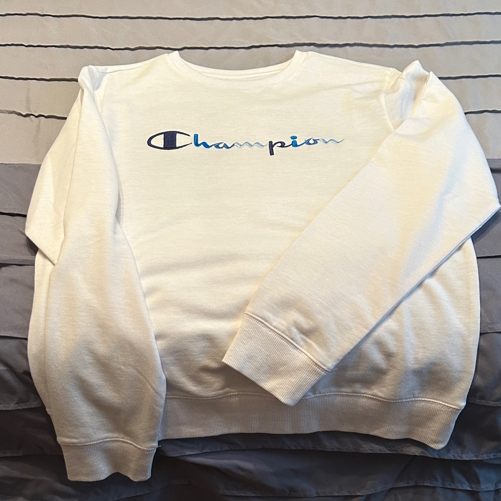 Champion Boy’s Cream Crewneck Sweater